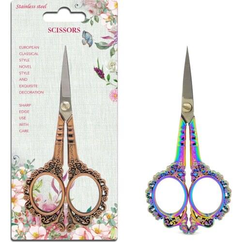 Retro Sewing Scissors For Cross Stitch Sewing Scissors Thread Cutter Embroidery Needlework Cutting Scissors Handcraft Tools DIY