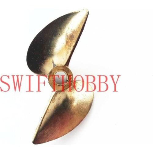 PROPELLER 443 Bronze prop 4mm shaft 2 blade 44mm Diameter RC boat