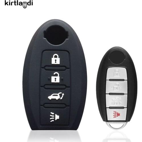 Silicone Key Holder Case Keychain Cover for Nissan Qashqai Murano T32 X-Trail Leaf Micra Serena Note Juke Car Key Cover Shell
