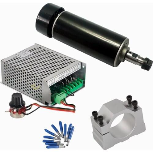 CNC diy machine 4 sets Spindle 500W Air Cooled Mach3 Power Supply Governor 52MM Clamp 3.175mm sharp knife CNC Tools