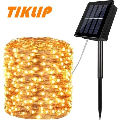Solar Led Light Outdoor Waterproof Lighting String 22M Led Strip Winter Solar Garden Lamp Fairy Festoon Christmas Garland 7m/12m