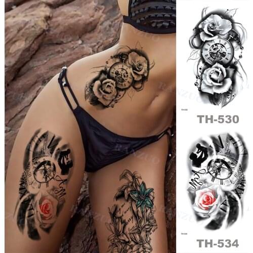 Temporary Tattoo For Women Sexy Tattoo Stickers Body Art Tattoo Chest Stickers Arm Tattoo Men Fashionable Fake Tatoo Cool Tattoo