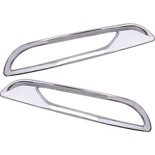 1Pair Car ABS Chrome Rear Fog Light Lamp Cover Trim Frame Fit for Chevrolet Cruze 2017-2018 Accessories