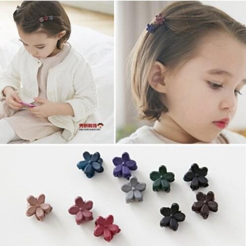 10PCS New Fashion mini flower hair accessories children baby cute small frosted clip hair clip edge headdress Accessories