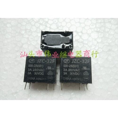 5pcs/lot JZC-32F 005-ZS New Relay 5 PIN HF32F 005-ZS