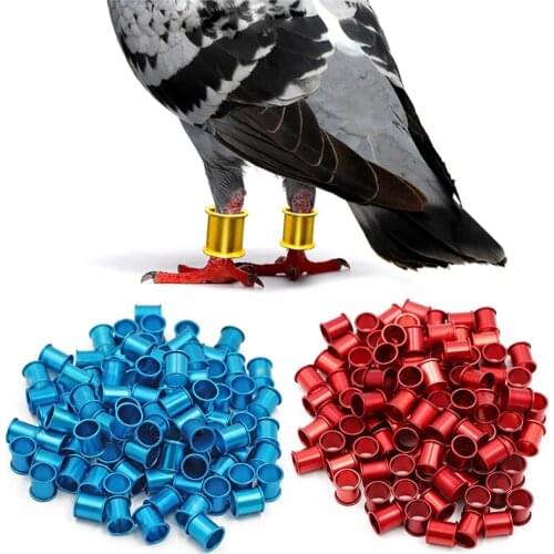 50pcs Carrier Pigeon Foot Ring Poultry Leg Ring Pigeon Mark Ring Identification Ring Color Foot Ring Carrier Pigeon Supplies