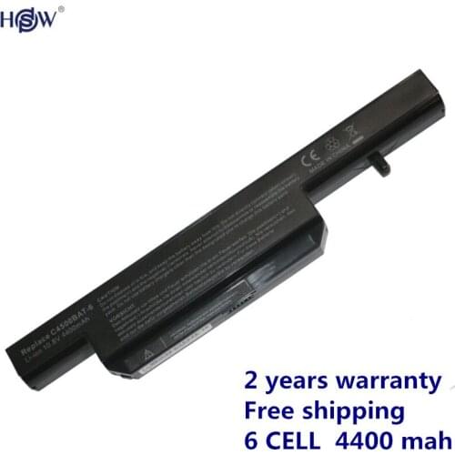 5200MHA 2PCS battery for Clevo C4500BAT-6 C4500BAT 6 C4500BAT6 B4100M B4105 B5100M B5130M B7110 C4100 C4500 C4500Q C5100Q