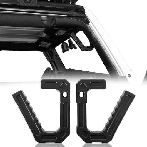 Aluminum Front Grab Handles Grip Bar For Jeep JK Wrangler 2007-2018 Sport Sahara Rubicon 2/4 Door (1Pair)