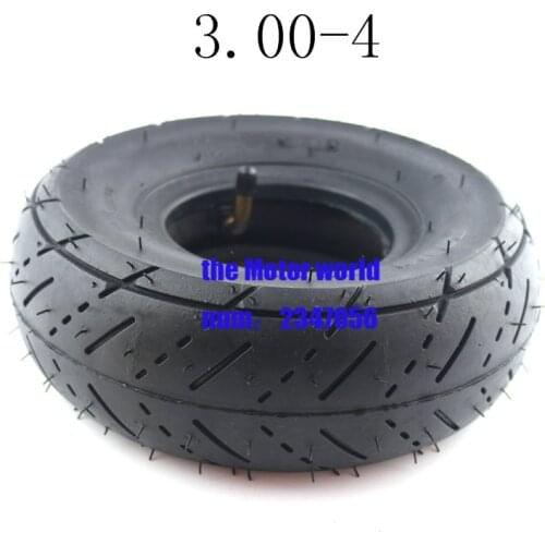 Free shipping tyre 3.00-4 Inner Tube and out tire for Knobby Scooter Go Kart Electric scooter Highway tire