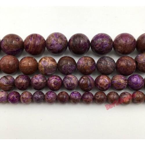 Natural Agat Stone Purple decorative pattern agat beads Round Loose beads ball 4 6 8 10 12MM Jewelry bracelet making Diy