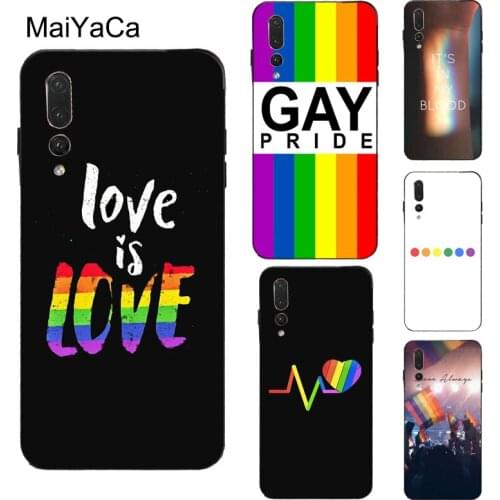 MaiYaCa Rainbow Pride Gay Lesbian LGBT Case For Huawei P20 P10 Lite P40 P30 Pro P Smart 2019 Z Mate 10 20 Lite 30 Pro Coque
