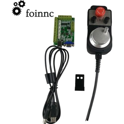 CNC Mach3 USB kit 1pcs 5Axis Interface Board+Hand Wheel kit Stepper Motor Driver