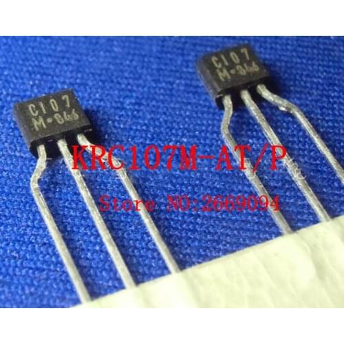 10PCS/ 50pcs KRC107M KRC107 C107M C107 TO92S EPITAXIAL PLANAR PNP TRANSISTOR