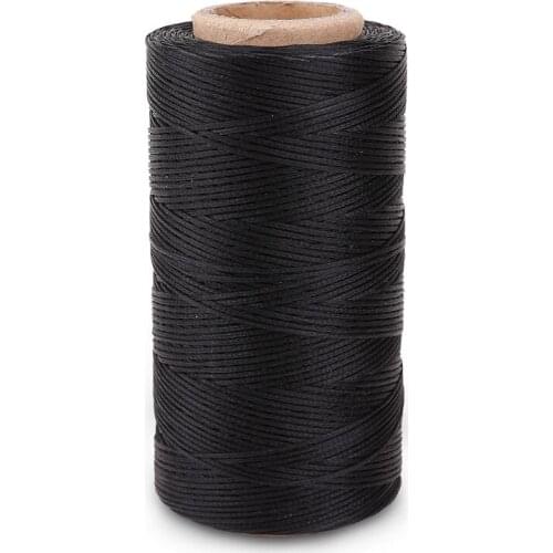 AD55 Flat wax wire coil 260M leather leather DIY DIY black