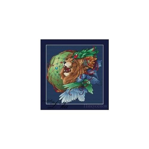 Dream Catcher-Lion Counted Cross Stitch 11CT 14CT 18CT DIY Chinese Cross Stitch Kits Embroidery Needlework Sets