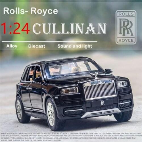 1/24 1:32 Scale Rolls Royce Cullinan Alloy Car Model Diecast Metal Toy Car Model Simulation Sound&Light Collection Kids Toy Gift