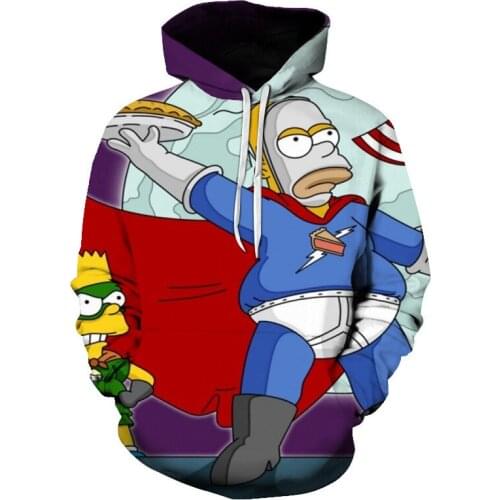 Fashion Sports Casual Mens And Womens Hoodies 3D Printed Fun Animation Graphics Street Wear Long Sleeve Sweatshirts Spring Fal