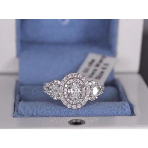 Fashion Ladies Ring Simple Diamond Micro-inlaid Zircon Ring 2021 Latest Temperament Girl Jewelry Factory Direct Supply