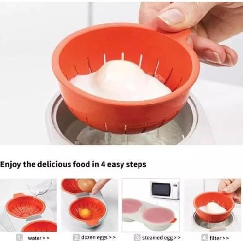Draining Egg Boiler Egg Poacher Steamer Set Kitchen Egg Cooker Tools Egg Mold Form Perfectly Poaches Eggs Mini Tool Kitchen