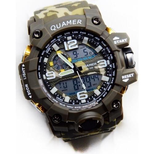 Quamer 6901436302352 Men Wristwatch Clock