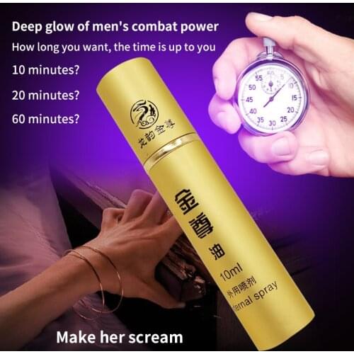 Spray Powerful Sex Delay Product for Men Penis Extender Anti Premature Ejaculation Big Dick Enlargement Prolong Lubricant 10ml