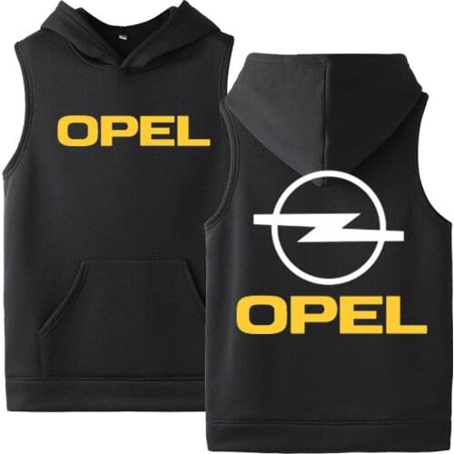 2020 OPEL Summer Men Punk Hoodies Cotton Tops Sleeveless Male Sweatshirts Unisex Sport Punk Mens Slim Vest