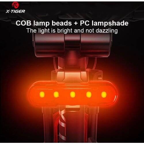 X-Tiger Bike Taillight Bicycle light LED Safety Warning Cycling Portable Light Waterproof bike accessories Bicycle Rear Light