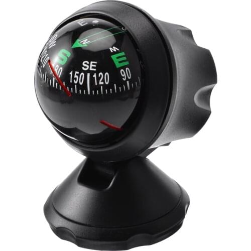 1Pcs Car Compass Ball Climbing Camping Vehicle Navigation Ball Dashboard Mount Navigation Compass For Outdoor Boat Truck