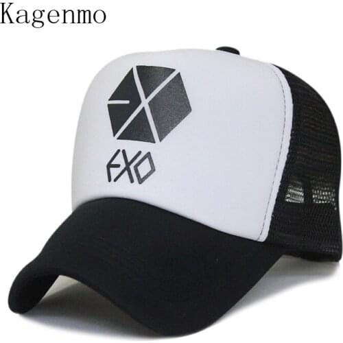Kagenmo EXO Korea fashion leisure female mesh cap summer male baseball cap 5color 1pcs brand new arrive