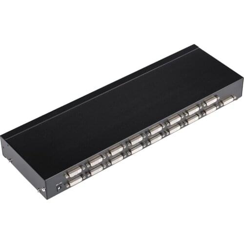 16 Port DVI Splitter 1 Input 16 Output Distributor Duplicator 1 Computer Connects 16 Monitors 1080p EDID MT-VIKI DV16H