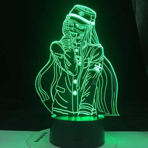 Danganronpa Korekiyo Shinguji 3D Led Anime Light Lamp Illusion Nightlights Led Color Changing Table Lamp For Birthday Gift