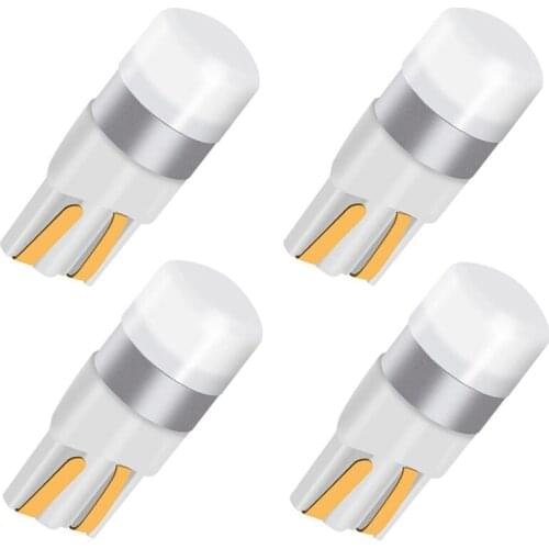 4PCS T10 W5W Led 3030 1SMD Wedge Bulb Auto Dome Reading Car Light Sidemarker Sidelight Parking Lights 194 168 Lamp Bulbs