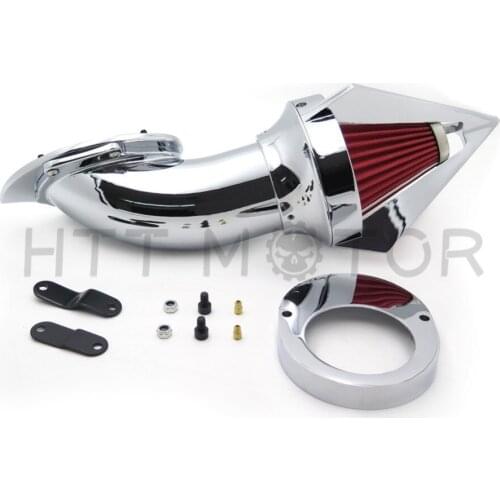 Aftermarket free shipping motorcycle parts Cone Spike Air Cleaner Kit for Yamaha Vstar V-Star 650 all year 1986-2012 CHROME