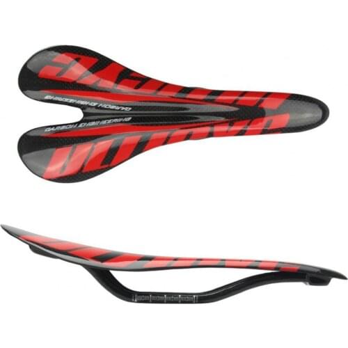 Bicycle Saddle Shock Absorbing Breathable Accessory Highway 3K Open-seat Cycling Seat Saddles for Racing