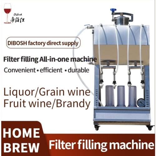 Wine filtering and filling integrated machine fruit wine filling beverage/grape wine/liquor with membrane filter