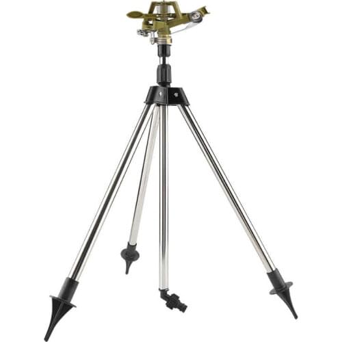 Automatic Water Sprinkler Stainless Steel Ground Insert + Zinc Sprink Water Watering Sprinkler Sprayer Lawn Garden Yard