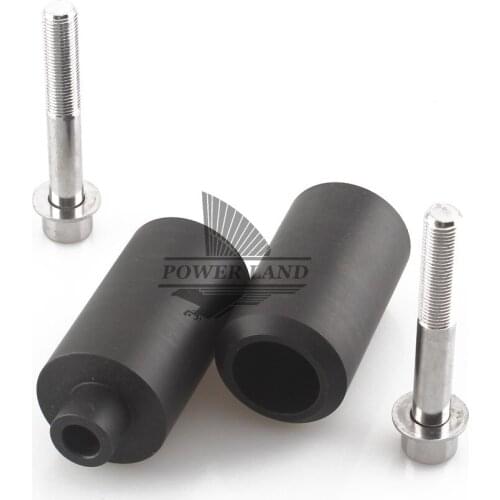 Free Shipping 1set Black Motorcycle Falling Protector Part Delrin Frame Slider Anti Crash Frame Caps for Yamaha YZF-R6 1999-2002