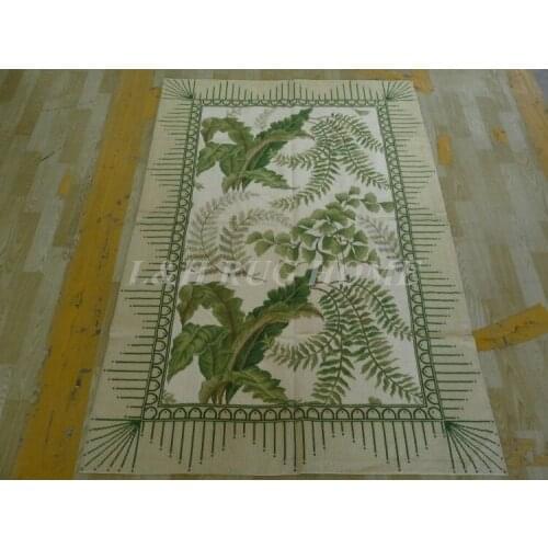 Free Shipping 4'x6' Needlepoint Rugs, Handmade carpet 100% New Zealand Wool