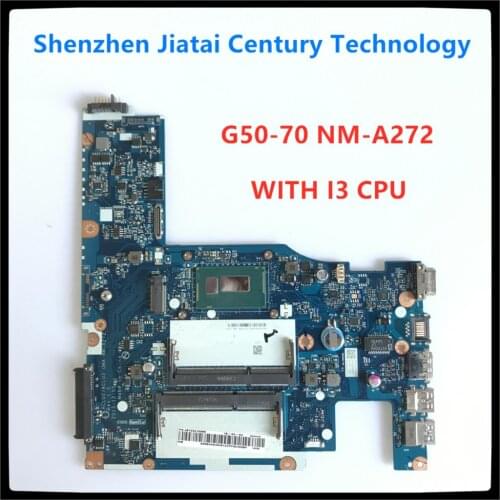 Free Shipping NEW ACLU1 ACLU2 NM-A272 Mother board For Lenovo G50-70 Z50-70 G50-70M Notebook motherboard I3 CPU 100% tested ok