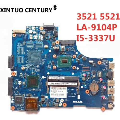 CN-0760R1 motherboard for Dell Inspiron 3521 5521 Laptop Motherboard VAW00 LA-9104P SR0XL I5-3337U DDR3L 100% Fully Tested