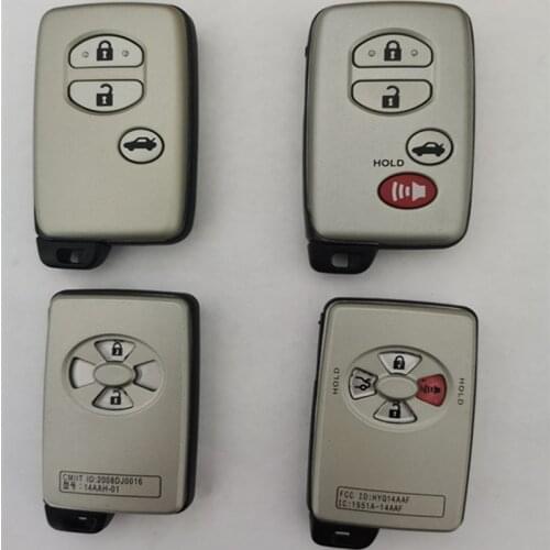 DAKATU Replacement Smart Remote Key Shell Case 2/3/3+1 4 Button For Toyota Prius Land Cruiser Prado Land Avalon Car Key Cover