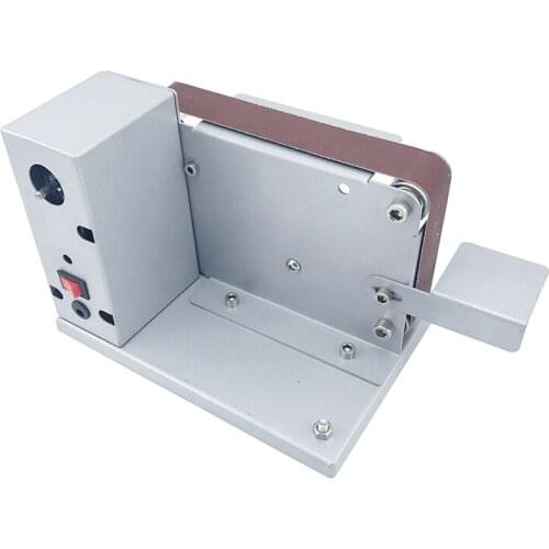 100-220V Mini Electric Belt Machine DIY Polishing Machine Polisher Grinding Machine Knife Sharpener