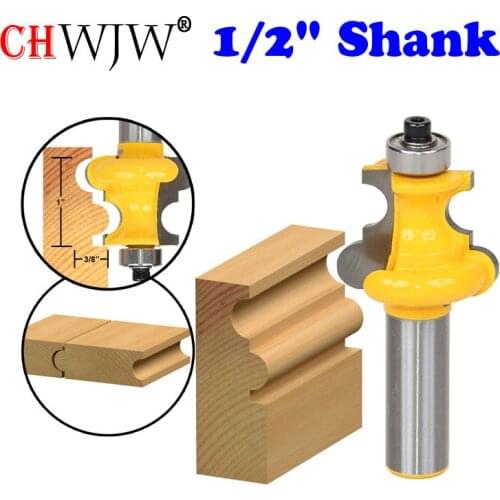 1PC 1/2" Shank Flute & Bead Molding Router Bit - Line knife Woodworking cutter Tenon Cutter for Woodworking Tools
