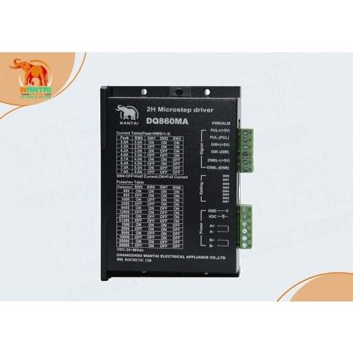 Germany&EU Free ship 1PC Wantai Stepper motor driver digital controller DQ860MA peak 7.8A 256 micsteps 24VDC~80VDC for Nema34
