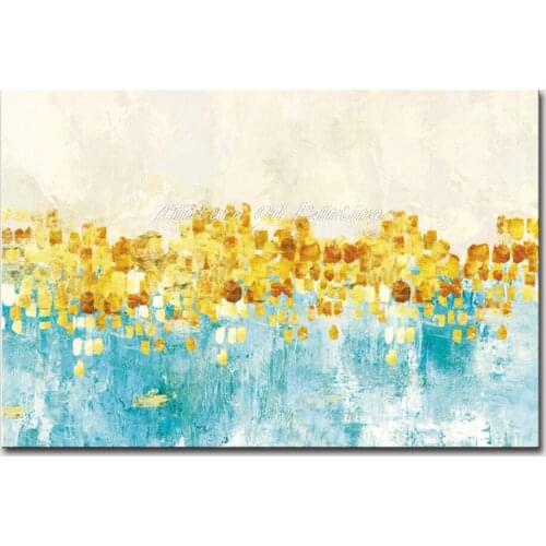 Mintura Hand Painted Oil Paintings on Canva Flowers of Abstraction Wall Picture for Living Room Home Decor Hotel Decor No Framed