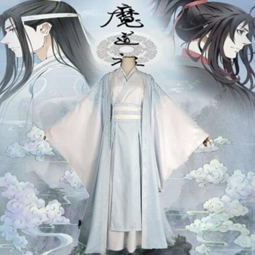 Lan Wangji Cosplay Costumes Mo Dao Zu Shi Original LanZhan Ancient Costume Grandmaster of Demonic Cultivation Costume Unises