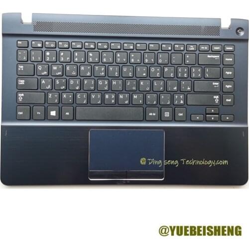 New/Org For Samsung NP470R4V NP370R4E NP370R4V NP450R4E NP450R4V NP470R4E palmrest Arabic keyboard upper cover Touchpad
