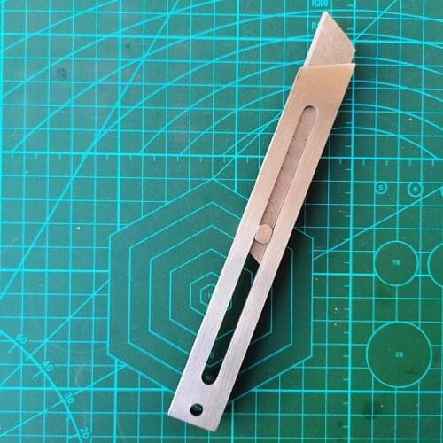 Titanium alloy art knife Telescopic knife High hardness Mini knife Carry it EDC tool utility