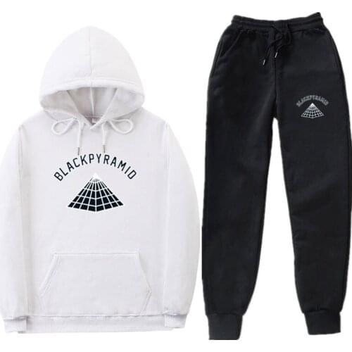 2020 autumn and winter warm plus velvet sportswear mens black pyramid light color letter logo clothing several boys ropa hombre