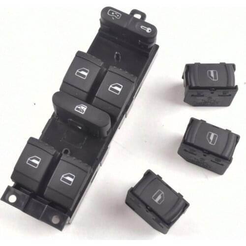4pcs Car Power Window Switch Panel Master Console Control for VW Passat B5 B5.5 Golf Jetta Bora MK4 Window Lock 1J4959857